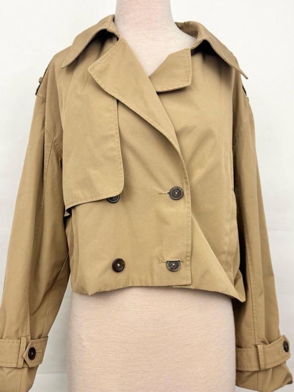 Abercrombie & Fitch Beige/Tan Jacket Label Detail